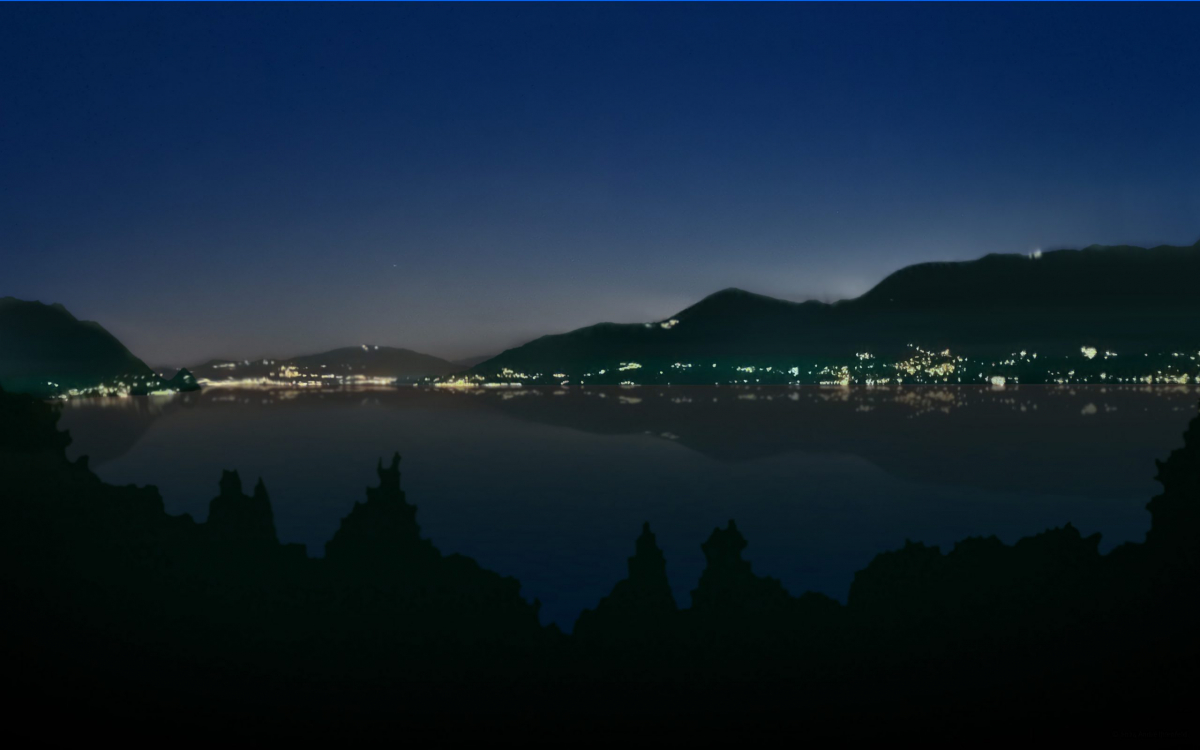 lago maggiore notte